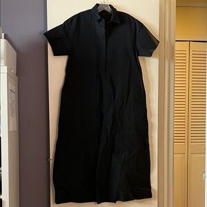 Theory Black Short Sleeve Jumpsuit